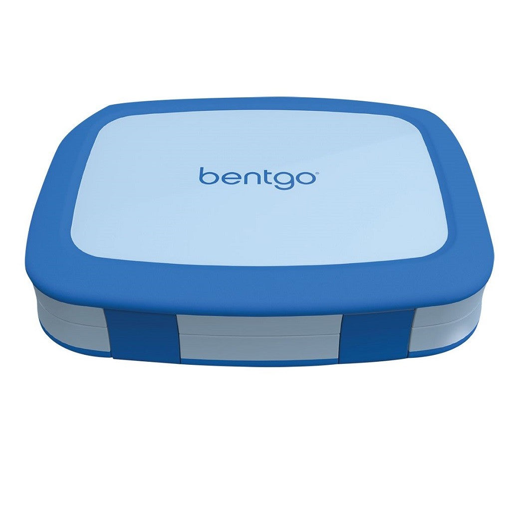 Bentgo Kids Leak-Proof Bento Lunch Box - Blue | Durable & Spacious 5-Compartment Food Container for School, Picnics & Travel | BPA-Free Plastic Lunch Box for Boys & Girls
