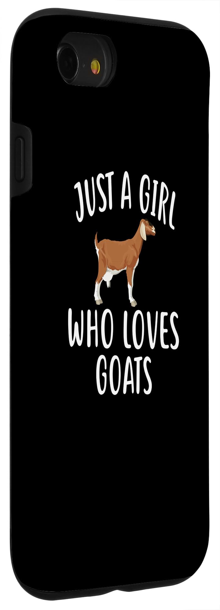 Funny GOAT Lover iPhone SE (2020)/7/8 Phone Case - Cute Animal Design Protective Cover for Apple iPhone - Perfect Gift for Goat Enthusiasts & Farm Animal Lovers