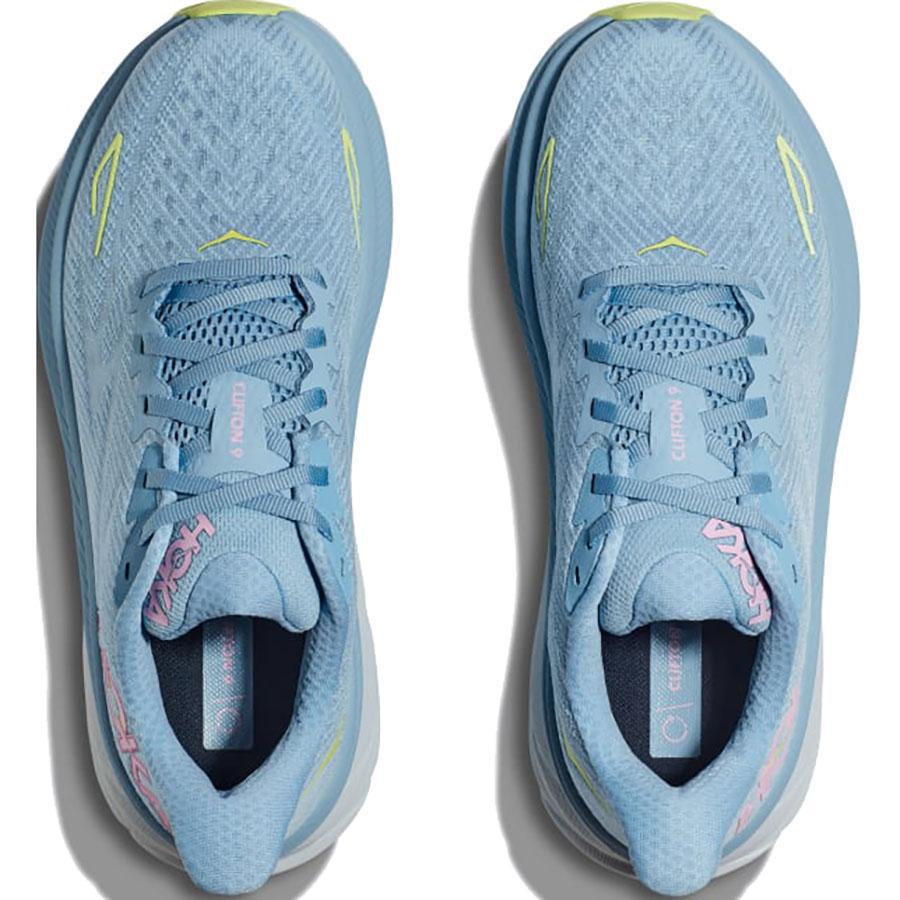 HOKA Women's Clifton 9 Wide Running Shoes - Lightweight Cushioned Sneakers for Road Running, Walking & Everyday Comfort