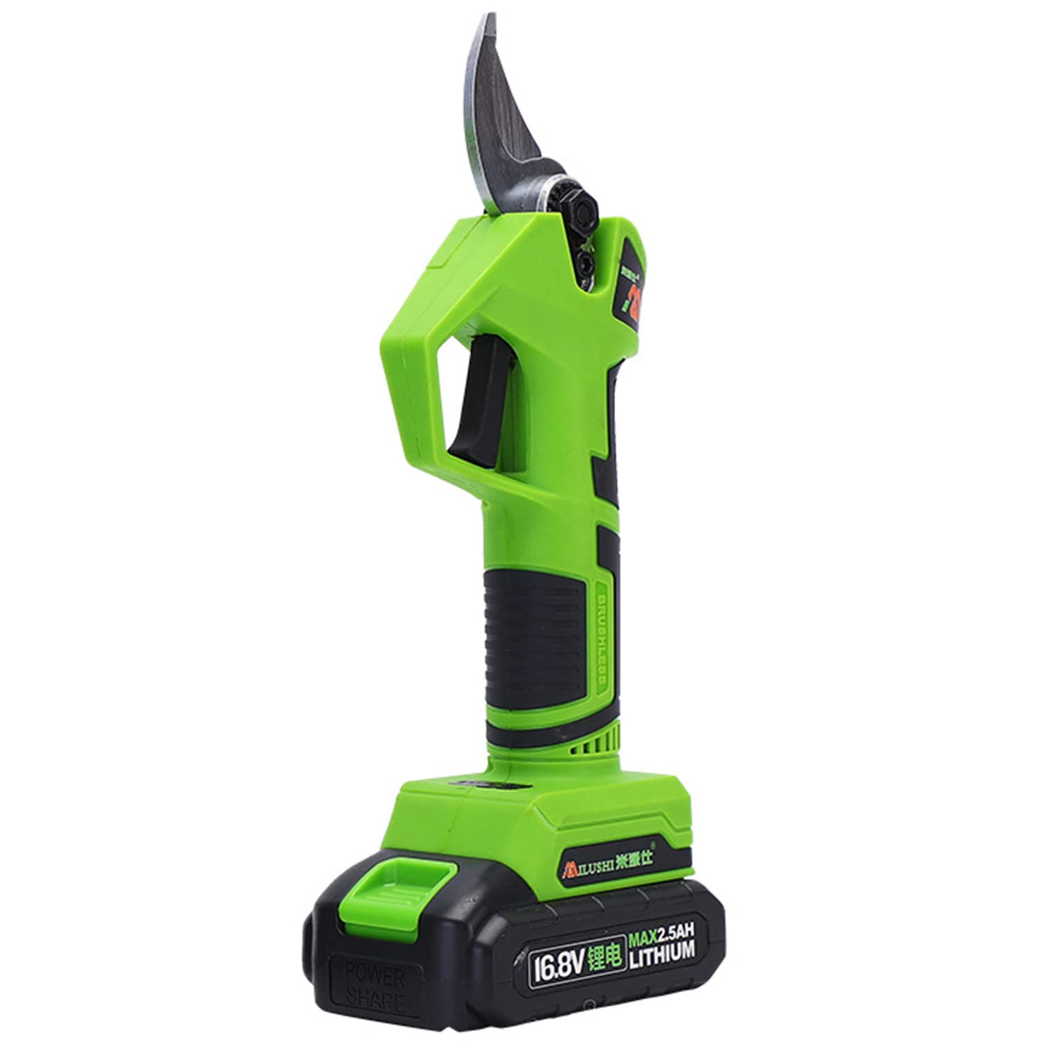 21V Cordless Electric Pruning Shears with Brushless Motor - 30mm (1.18 Inch) Max Cutting Diameter - Includes 2PCS Backup Battery & Charger - Ideal for Gardening, Landscaping, and Tree Trimming