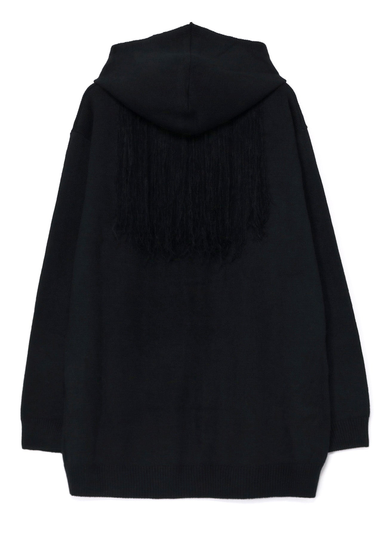 CORPILON Women's Bulky Wool Fringe Knit Parka Coat - Warm Winter Outerwear for Casual Street Style & Cold Weather Fashion