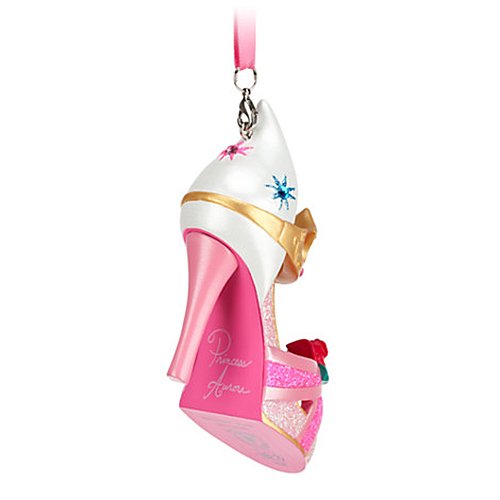 Disney Aurora Shoe Ornament - Cinderella Glass Slipper Inspired Collectible for Disney Parks Fans | Perfect for Home Decor, Gift Giving, and Disney Memorabilia Collections