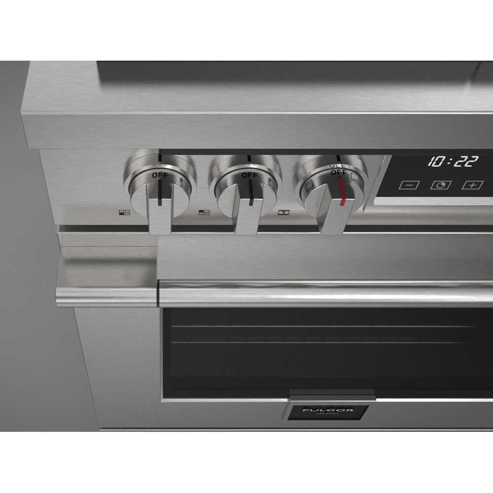 Fulgor Milano 30-inch 400 Series Accento All Gas Range - Stainless Steel (F4PGR304S2) | Professional Gas Stove for Home Kitchen Cooking, Baking & Entertaining