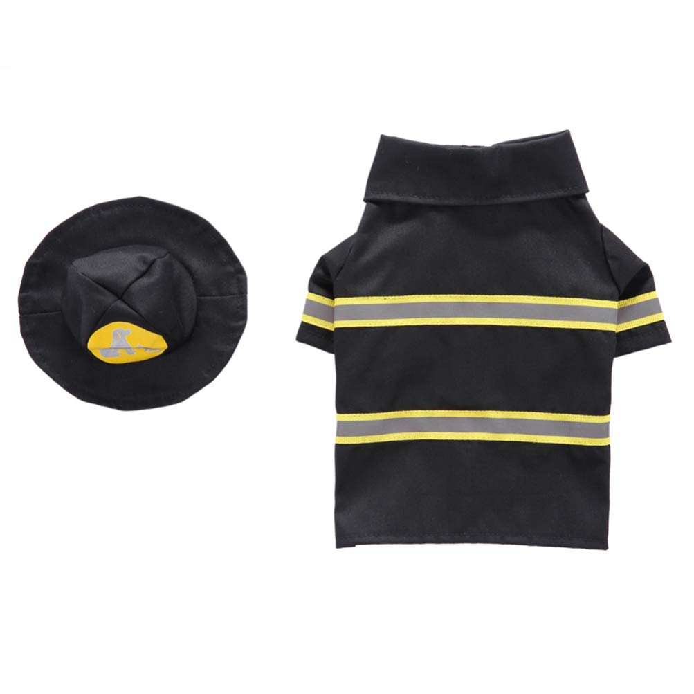 Balacoo 1 Set Transformable Cute Dog Costume - Fireman & Witch Outfit with Reflective Stripes | Funny Pet Clothing for Halloween, Performance & Outdoor Adventures