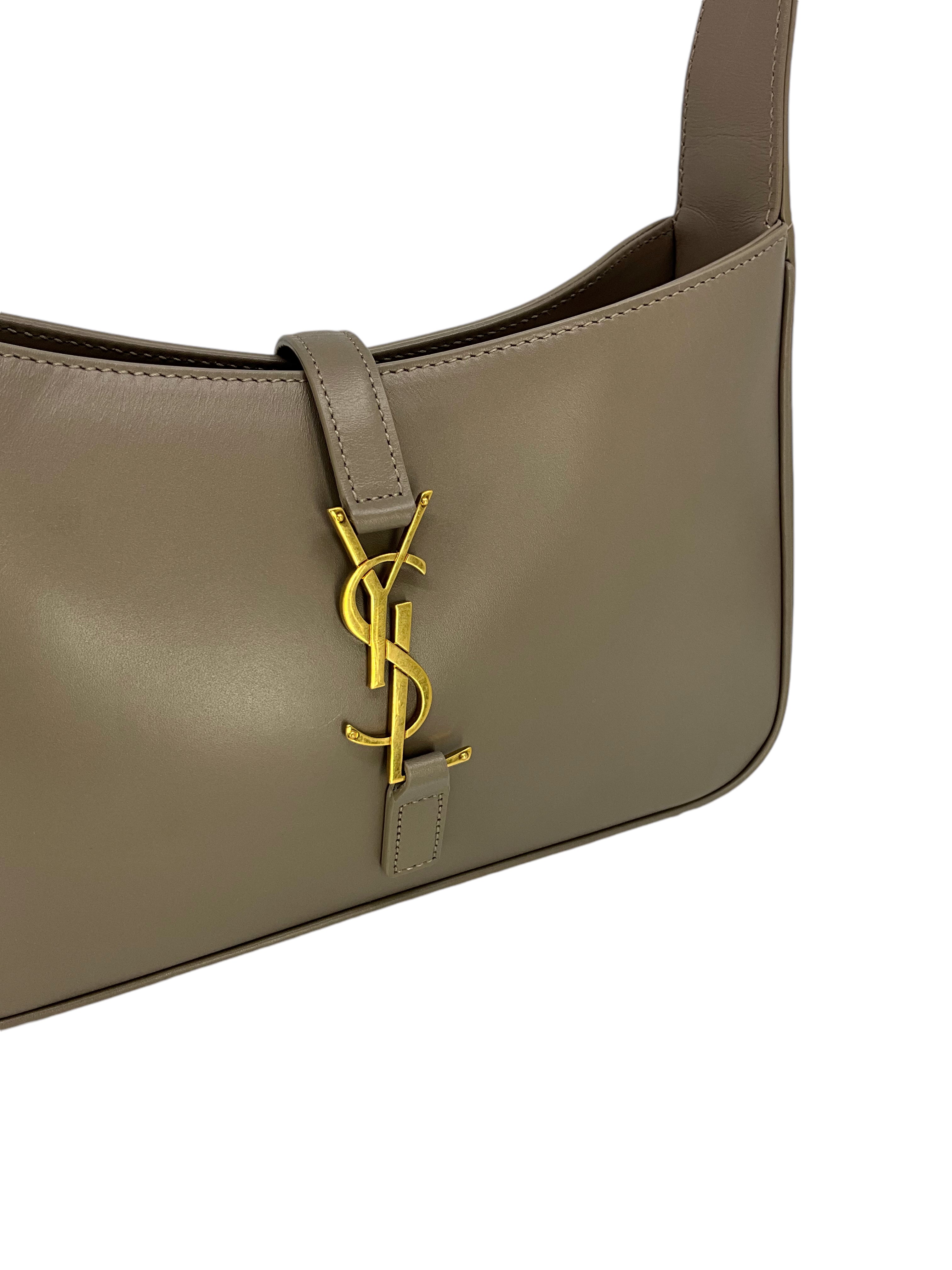 Saint Laurent Le 5 à 7 Smooth Leather Hobo Bag - Luxury Designer Shoulder Bag for Women | Perfect for Work, Evening Events & Everyday Use