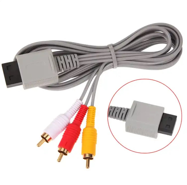 Original Wii Video Cable - High-Quality AV Cable for Nintendo Wii Console - Perfect for Gaming, Home Entertainment, and Retro Gaming Setups