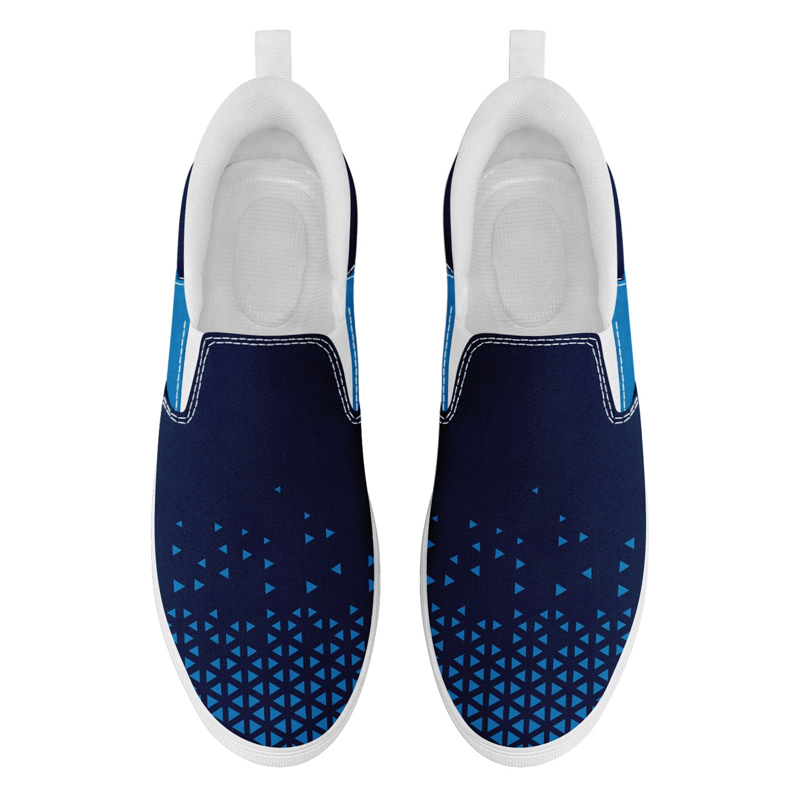 Custom Personalized Slip-On Canvas Sneakers for Men & Women - Handmade Breathable Comfortable Shoes for Casual Wear, Walking & Travel - FN071 E023042