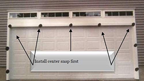12' x 7' Garage Screen with Zipper & Storage Kit - Easy to Assemble & Walk Through - Perfect for Outdoor Patio, Backyard, and Workshop Protection