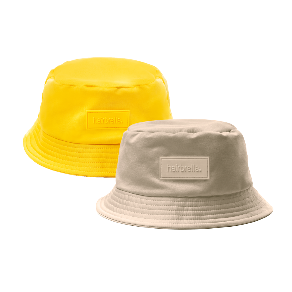 Unisex Satin-Lined Bucket Hat Bundle (2 Pack) - UV Protection & Hair Protection for Outdoor Activities, Beach, Hiking & Travel