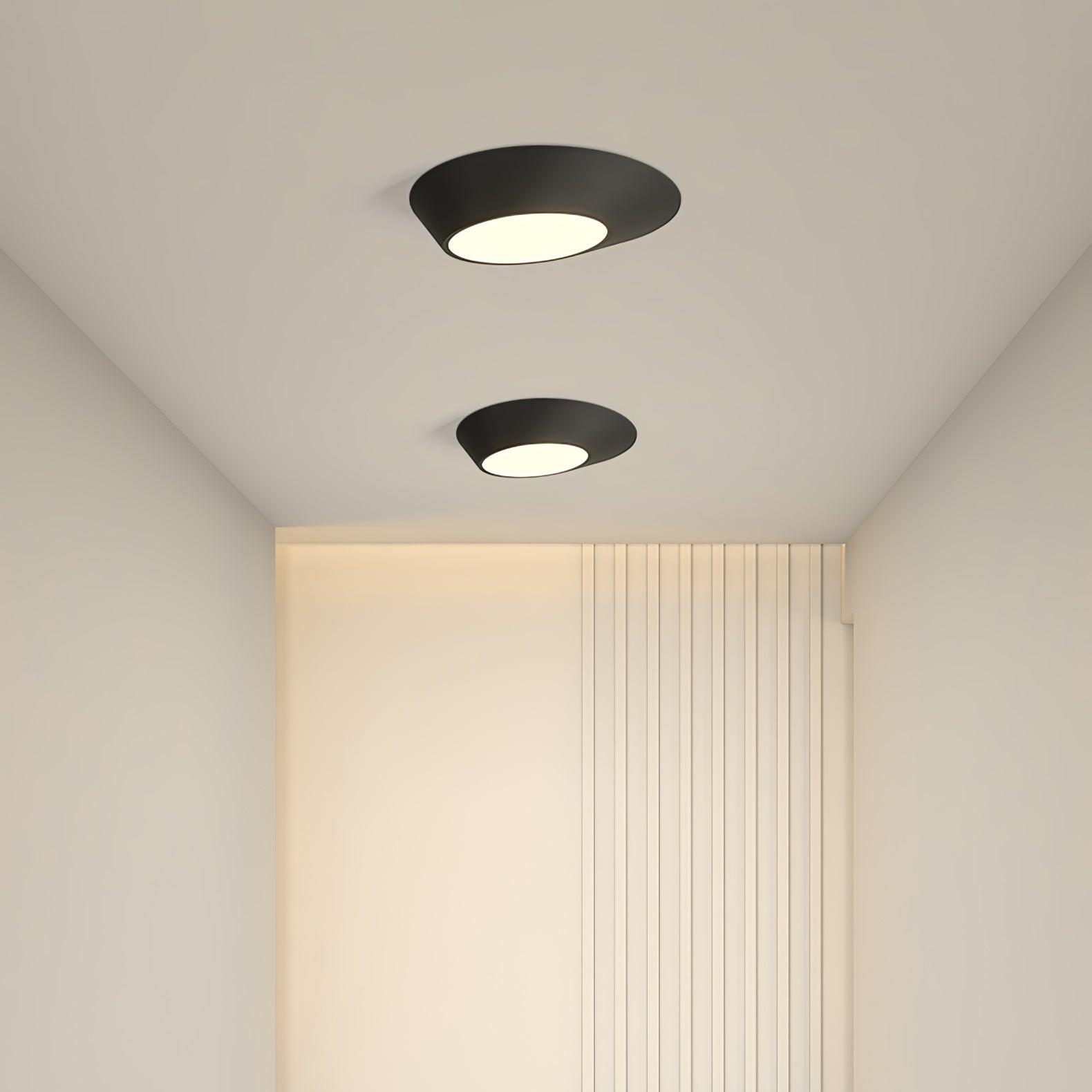Modern Angled Ceiling Light Fixture - Adjustable LED Flush Mount for Kitchen, Bedroom & Hallway - Energy Efficient Indoor Lighting Solution