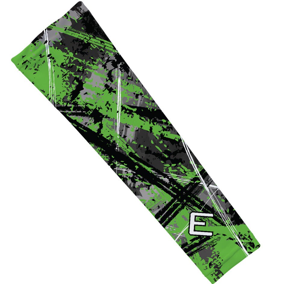 Wicked Green Arm Sleeve - UV Protection Compression Sleeves for Sports & Outdoor Activities | Basketball, Running, Cycling, Hiking