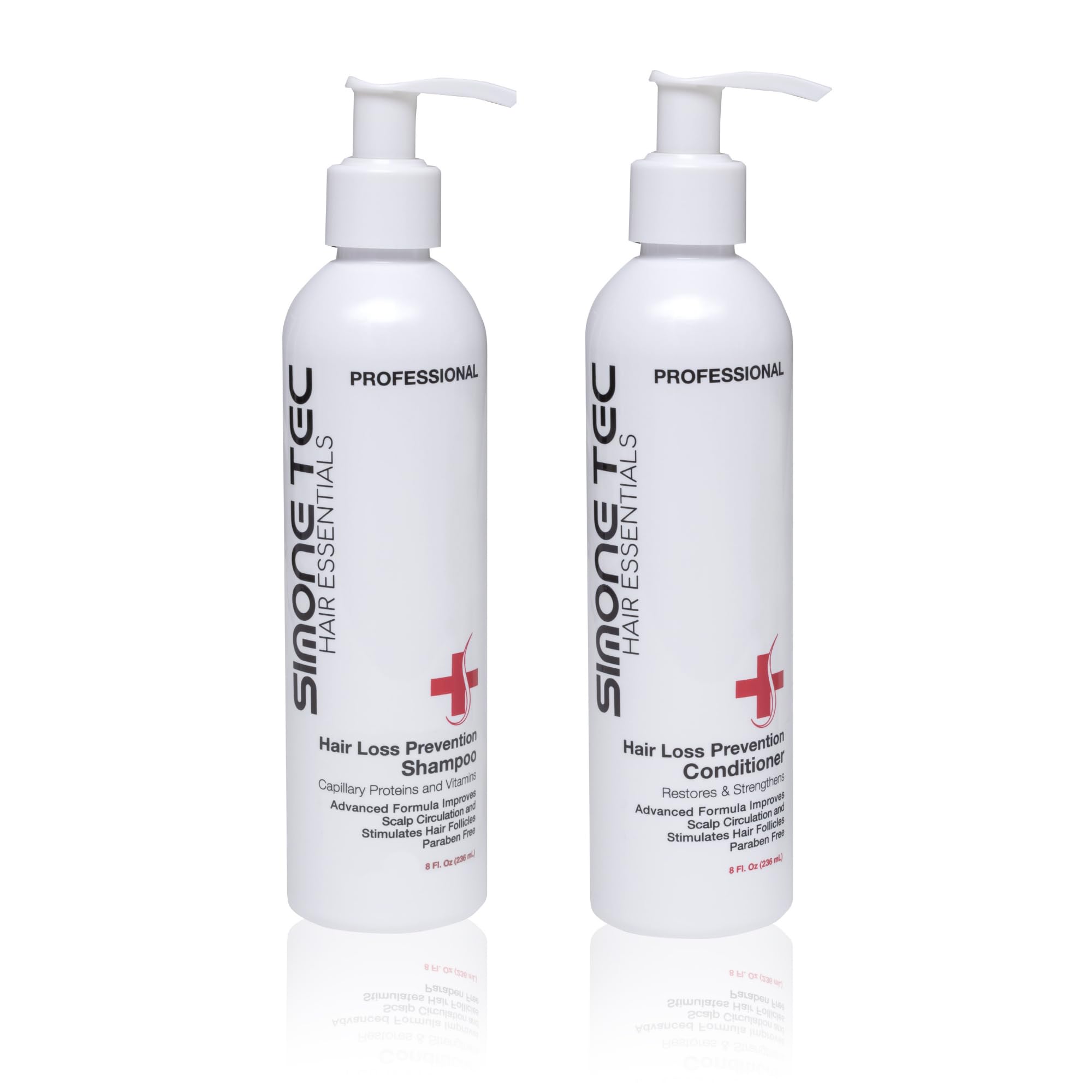 Hair Loss Prevention Shampoo & Conditioner Set - 8 Fl Oz (236ml) with Capillary Proteins & Vitamins for Hair Restoration & Strengthening - Ideal for Thinning Hair & Scalp Care