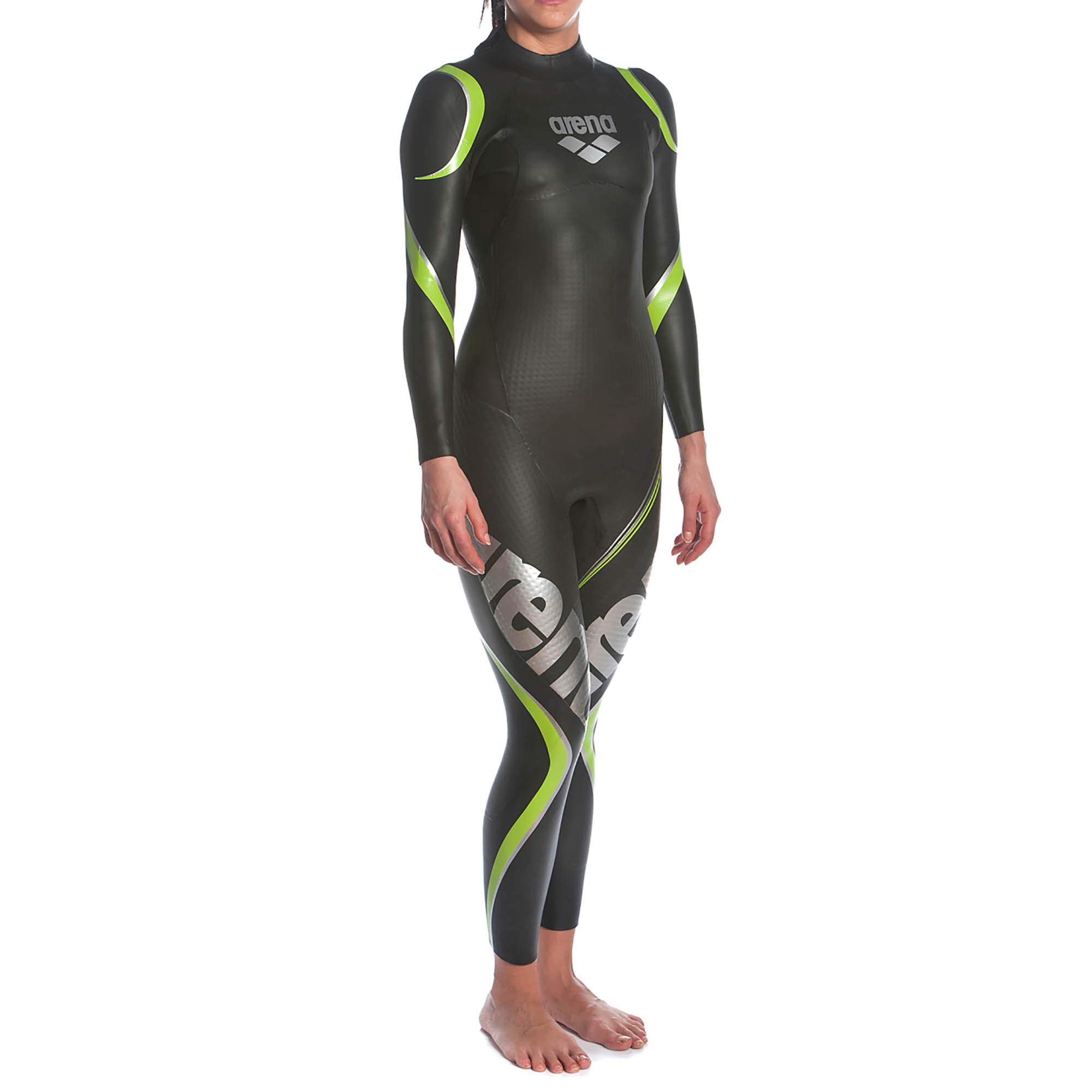 ARENA Women's Carbon Triathlon Wetsuit - Full Sleeve Neoprene with Carbon Fiber Panels for Buoyancy | USAT & Ironman Approved | Ideal for Open Water Swimming, Triathlons & Competitive Training