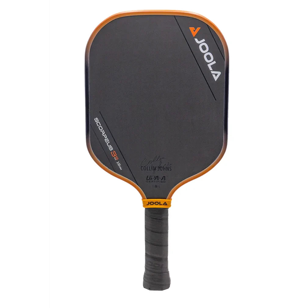 Collin Johns Scorpeus Pro IV 16mm Pickleball Paddle - Premium Carbon Fiber Paddle for Competitive Play & Tournament Use - Perfect for Singles & Doubles Matches, Outdoor & Indoor Games