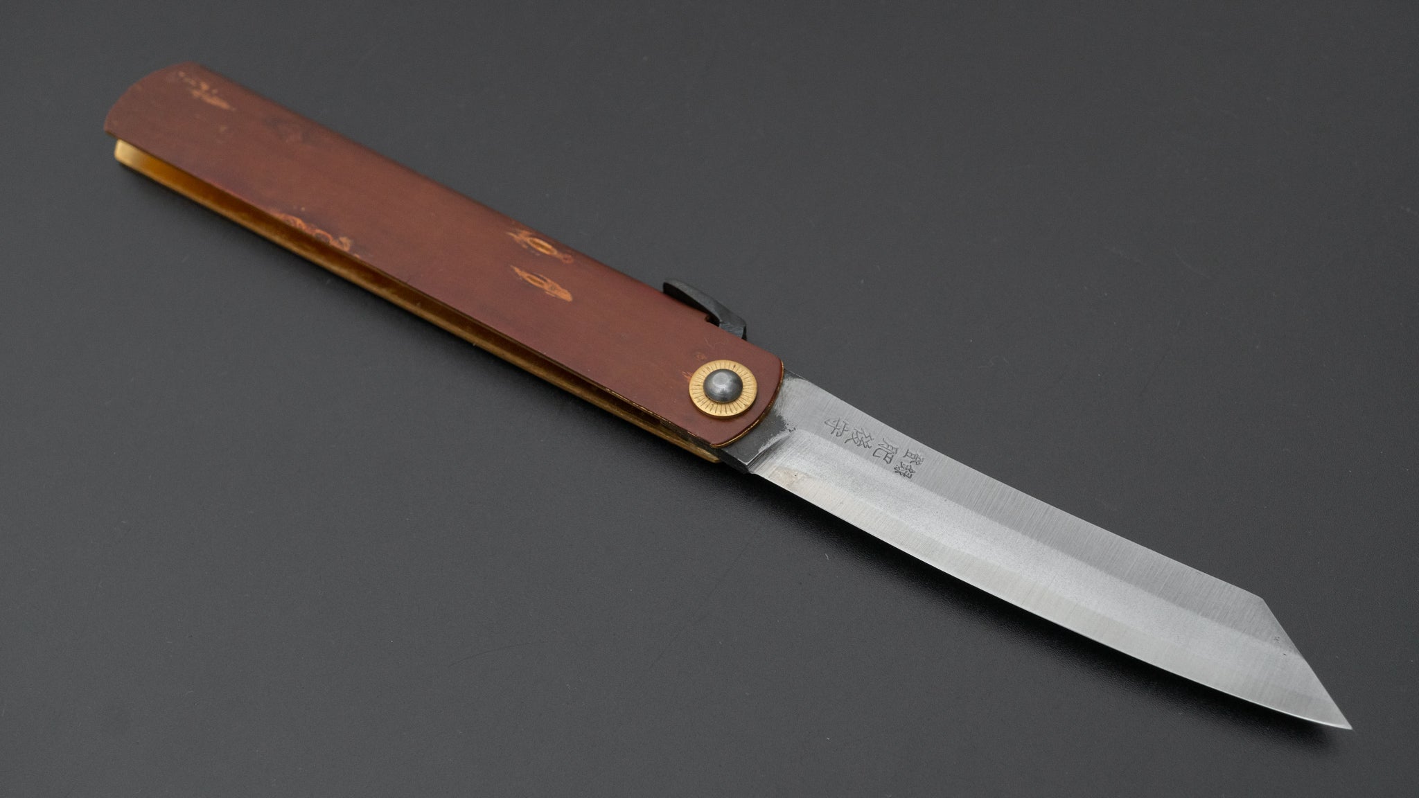 Higonokami Custom Folding Knife - X Large Size with Sakura Skin Handle (#10) | Japanese Style Pocket Knife for Outdoor Camping, Hiking & Everyday Carry (EDC)