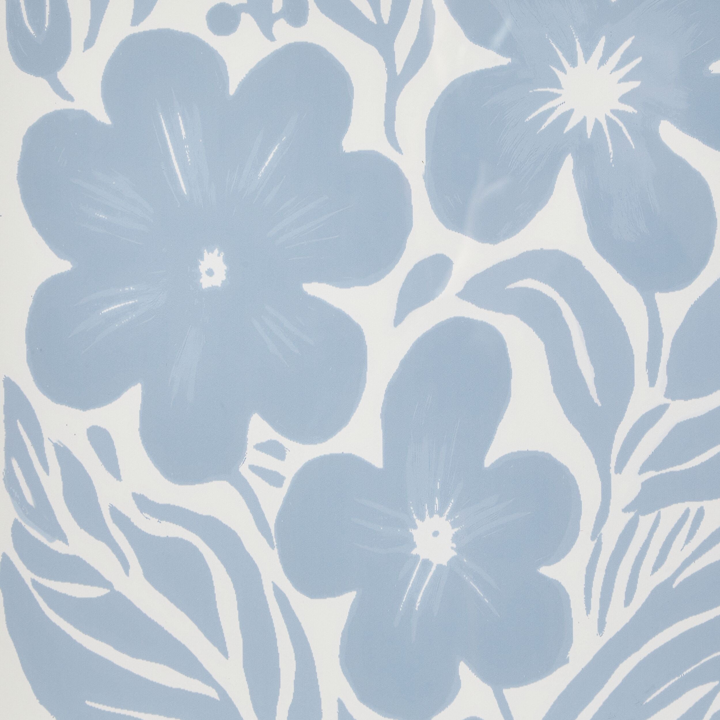 Botanical Blue Framed Wall Art Print 50x70cm (20x28 Inches) - Nature Inspired Home Decor for Living Room, Bedroom & Office