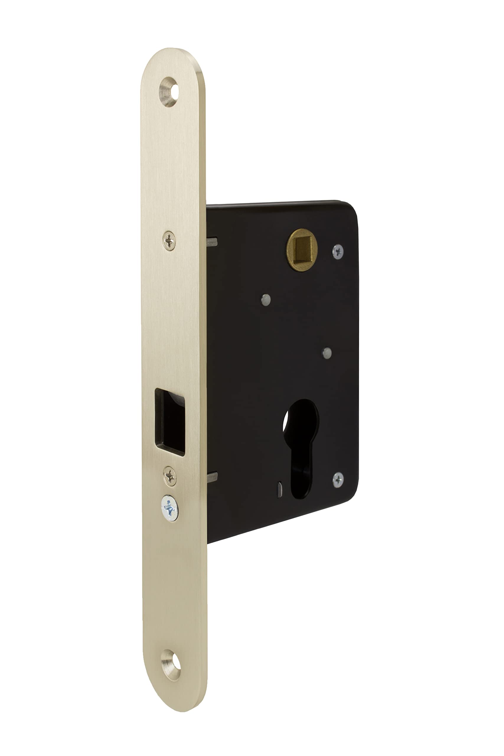 FPL Pickfair Patio Sliding Door Lock Replacement - Satin Nickel Finish (US15) | Secure Sliding Glass Doors for Home & Patio Safety
