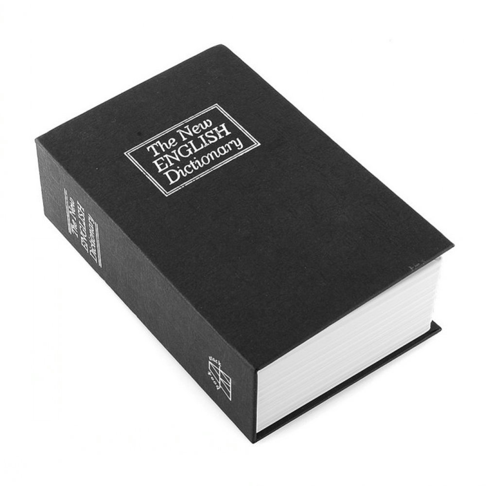 Hidden Security Safe Box - Small Red Lockable Cash Jewelry Dictionary Book Storage for Home Office Travel | Perfect for Storing Valuables, Documents & Secret Items