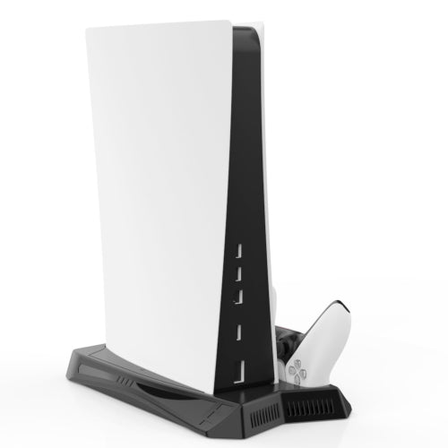 3 in 1 Vertical Stand with Cooling Fans & Charging Dock for PS5 Console & Digital Edition - Dual Controller Charger for Gaming Setup & Entertainment Center Accessories