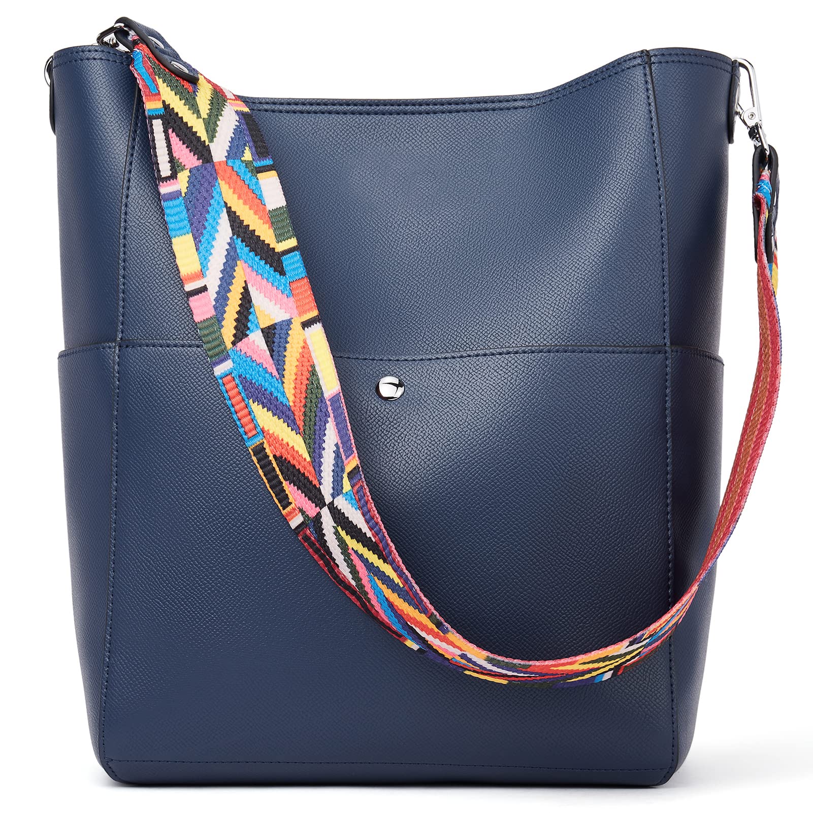 BROMEN Leather Hobo Bag for Women - Stylish Shoulder & Crossbody Purse for Daily Use