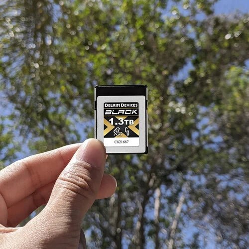 Delkin Devices 1.3TB BLACK CFexpress Type B Memory Card - High-Speed 4K/8K Video Recording for Professional Cameras & Drones