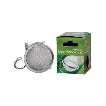 Premium 2-Inch Mesh Ball Tea Infuser - Stainless Steel Loose Leaf Tea Strainer for Perfect Brewing - Ideal for Home, Office & Travel Tea Lovers