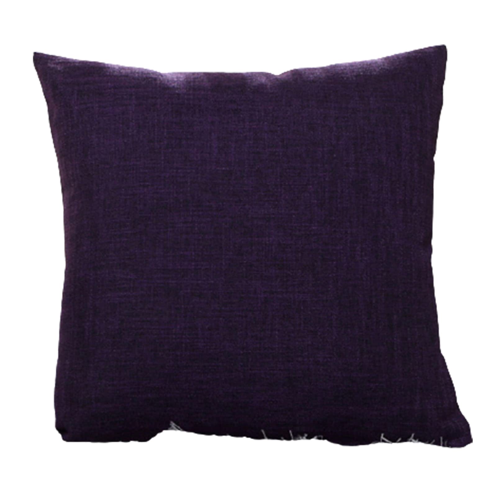 Premium Linen Throw Pillow Cover - Solid Color Square & Rectangular Cushion Case for Sofa, Bed, Car & Home Decor | Soft Decorative Accent for Living Room, Bedroom & Travel