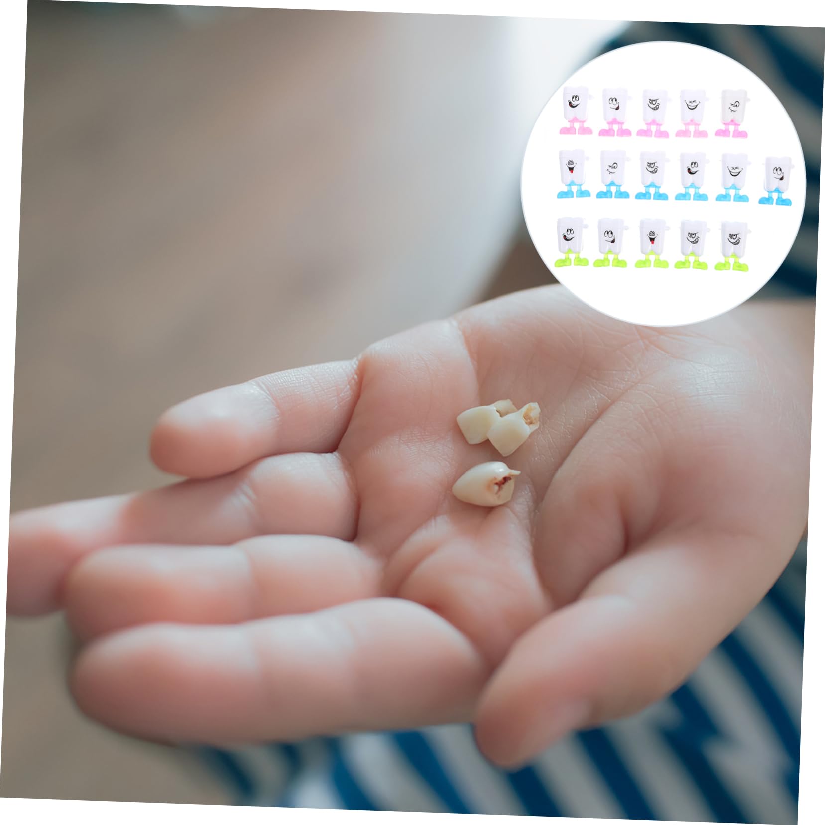 UPKOCH 100 Pack White Plastic Tooth Keepsake Boxes - Tooth Fairy Organizer Storage for Baby Teeth, Kids Dental Souvenirs (Great for Tooth Fairy Gifts & Childhood Memory Preservation)