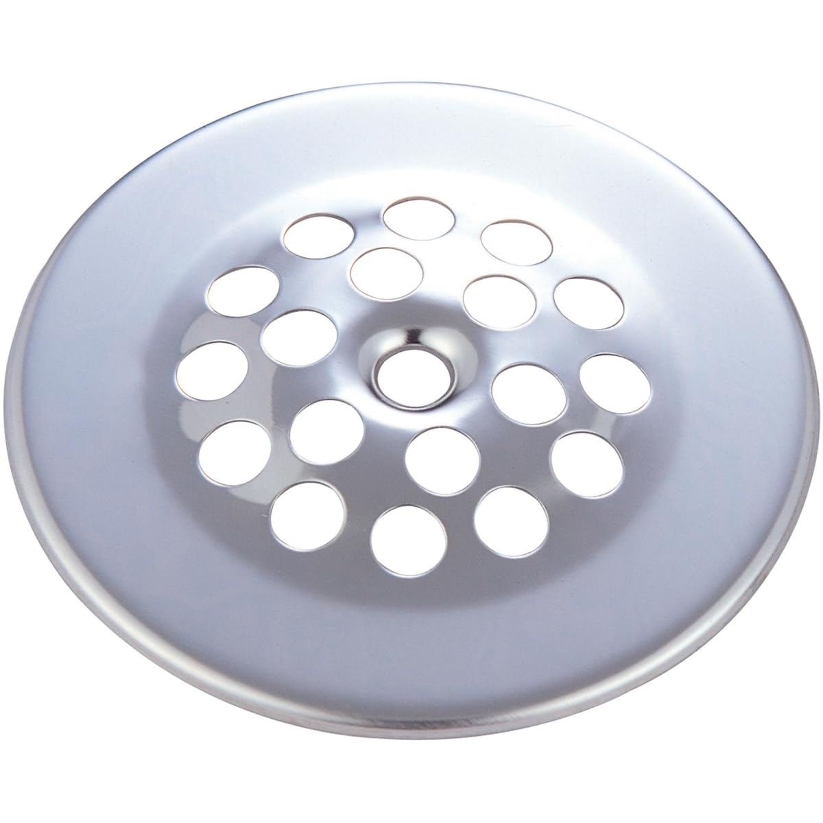Polished Chrome Bath Grid Strainer - Durable Shower Drain Cover for Bathroom, Kitchen & Laundry Room - Anti-Clog & Easy to Clean Design