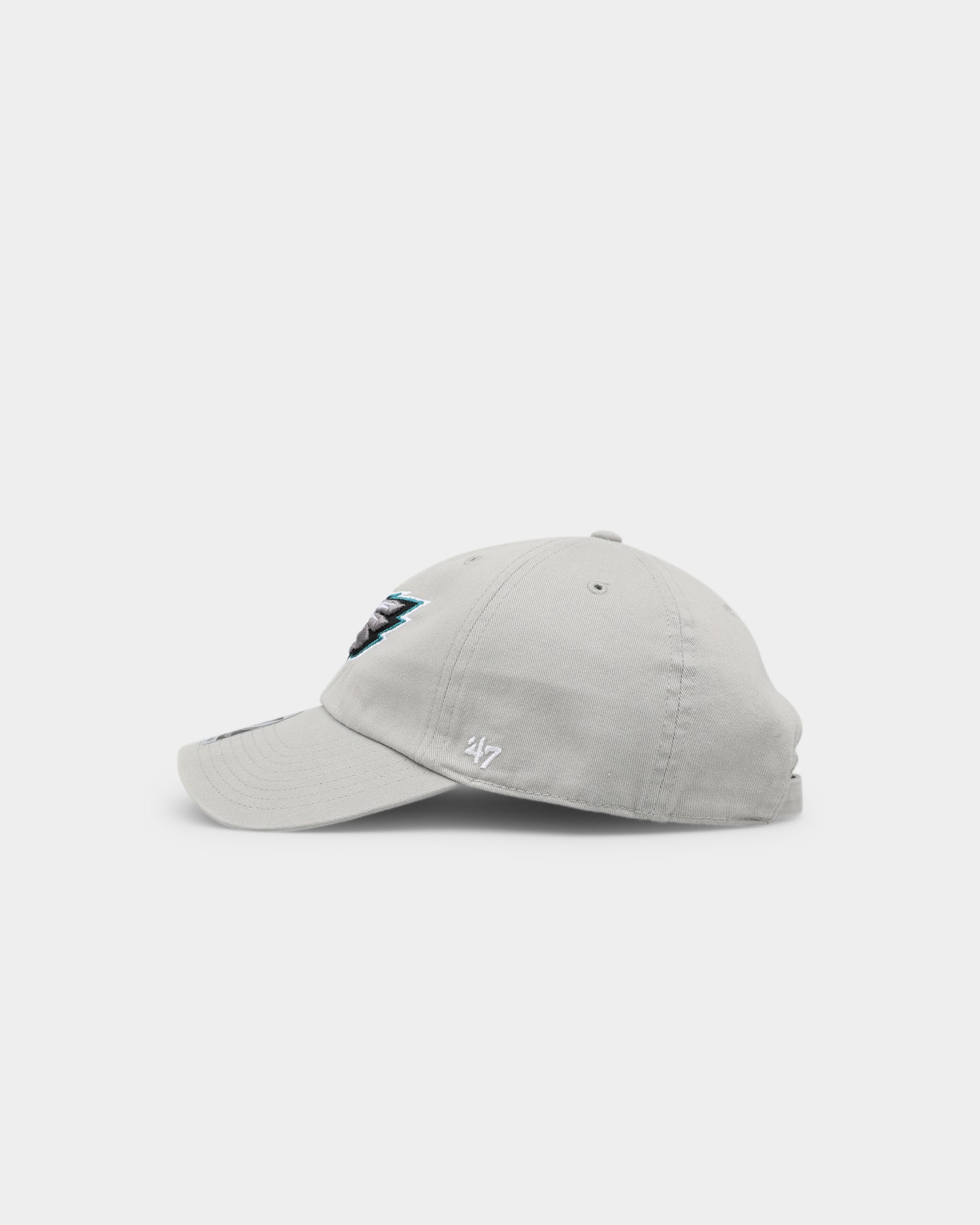47 Brand Philadelphia Eagles 47 Clean Up Adjustable Strapback Hat - Grey NFL Fan Cap for Men & Women - Perfect for Game Day, Tailgating & Sports Events