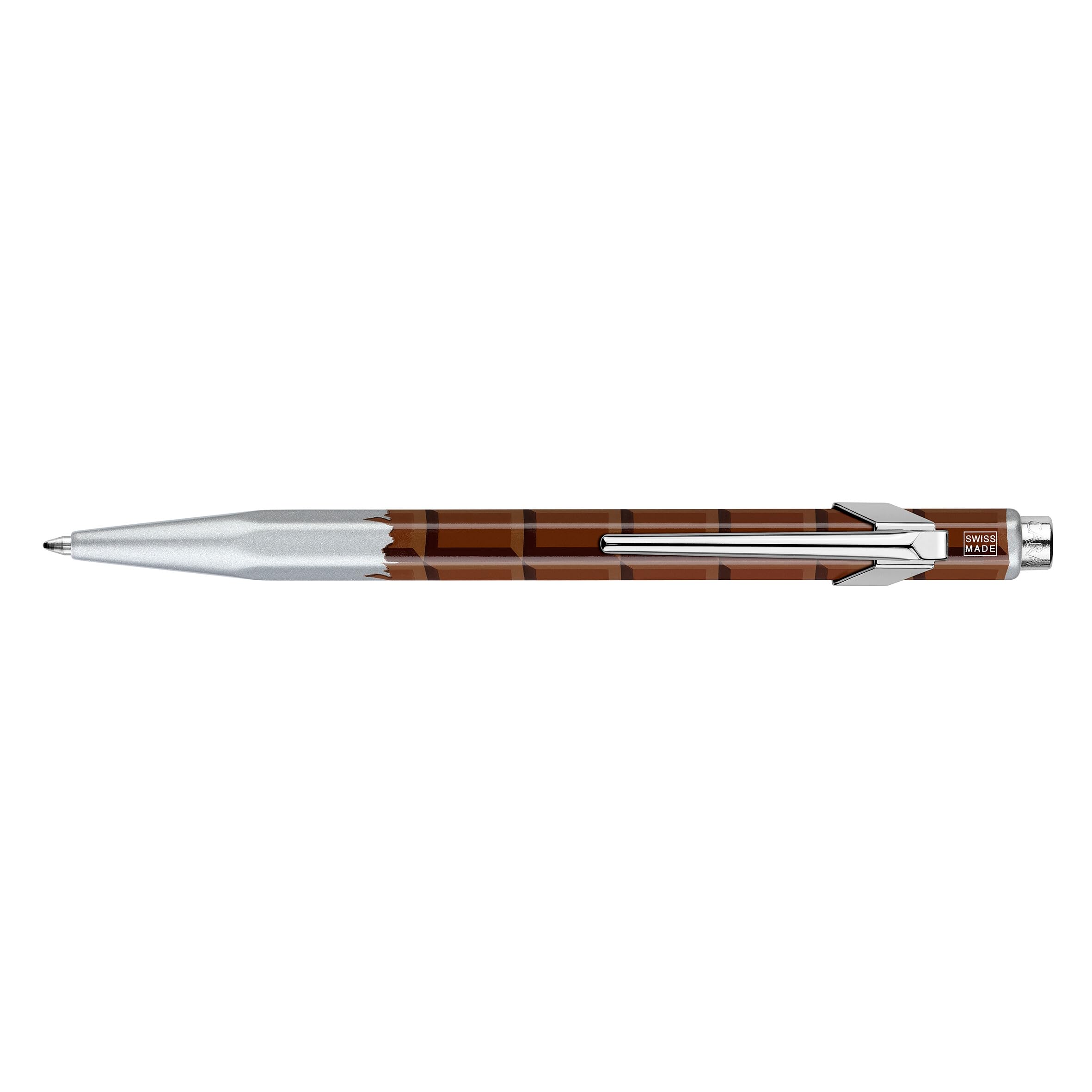 Caran d'Ache Essentially Swiss Collection Ballpoint Pen - Premium Chocolate Brown Ink (849.252) - Perfect for Office, School & Luxury Gift Giving