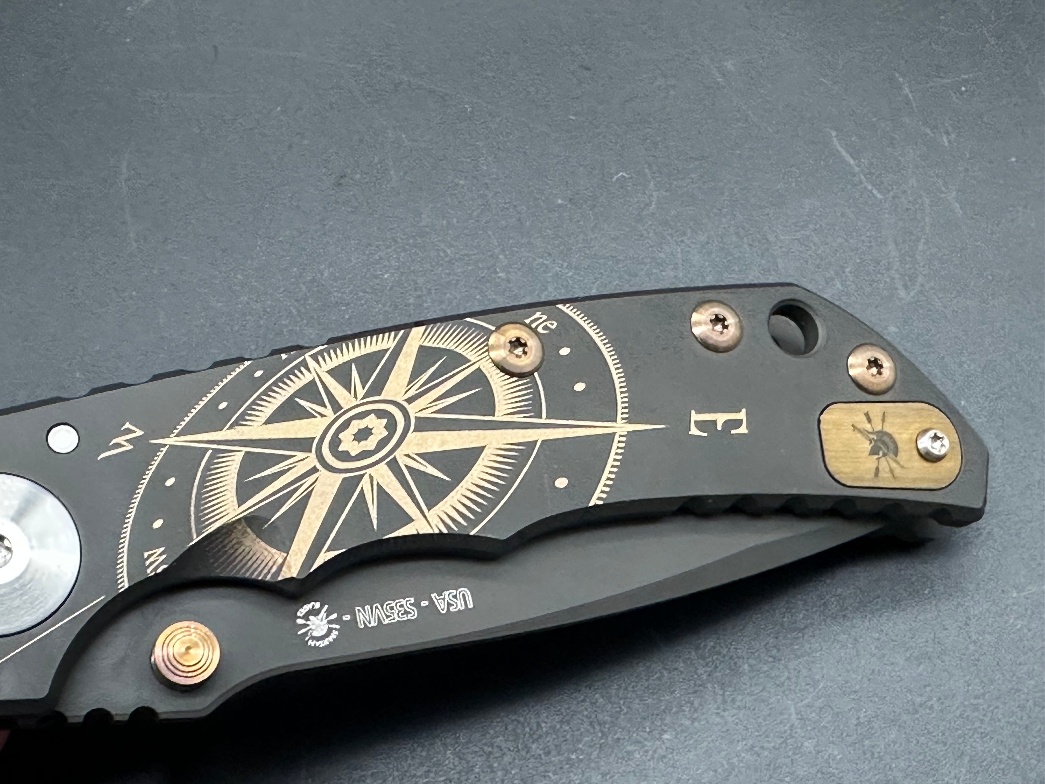 Spartan Harsey Golden Compass 2019 Special Edition Knife - Limited Edition Tactical Folding Pocket Knife for Outdoor, Camping, Survival & EDC Use