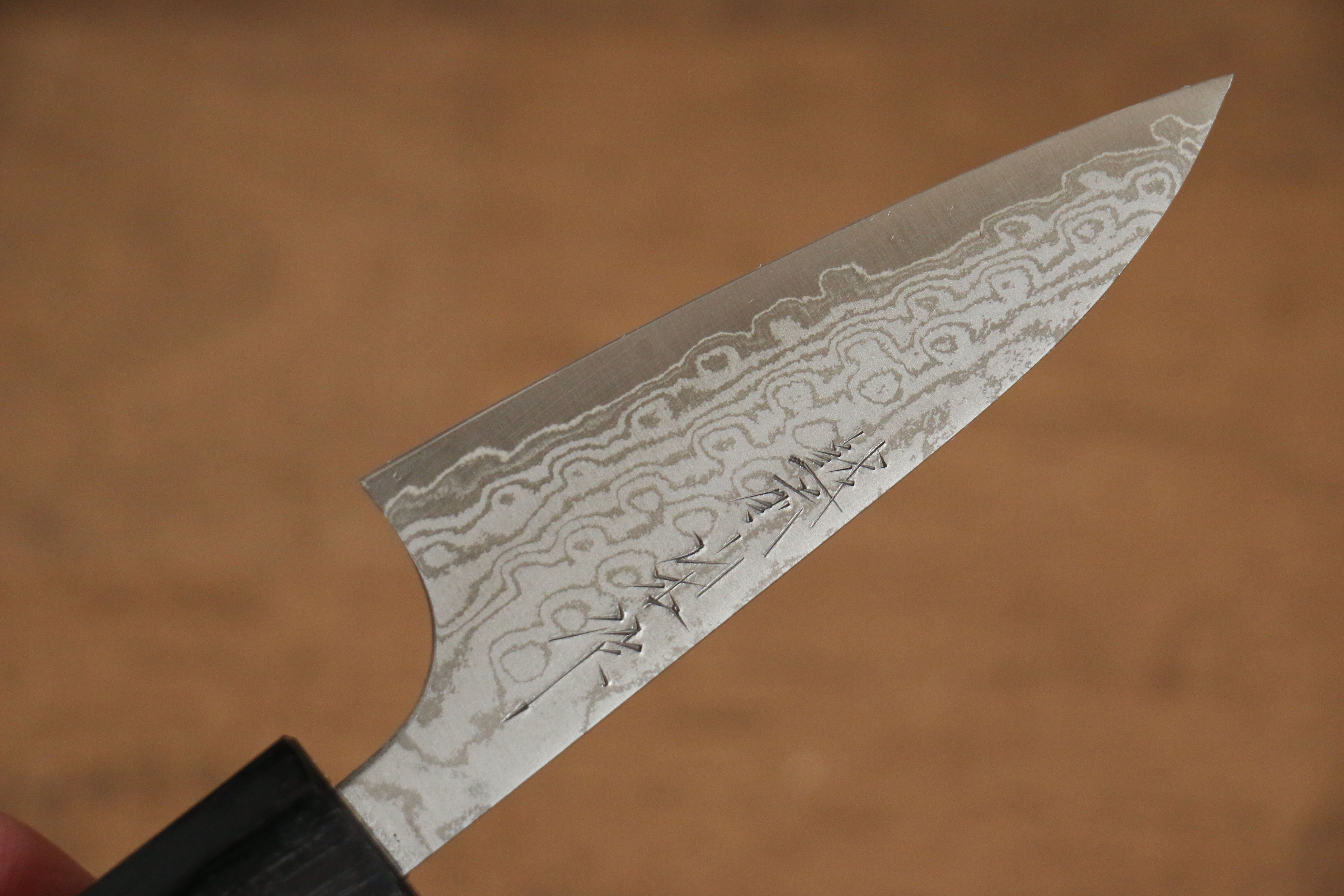 VG10 Damascus Petty Utility Knife 80mm - Nao Yamamoto Japanese Chef Knife with Walnut Handle - Perfect for Slicing, Peeling & Precision Kitchen Tasks