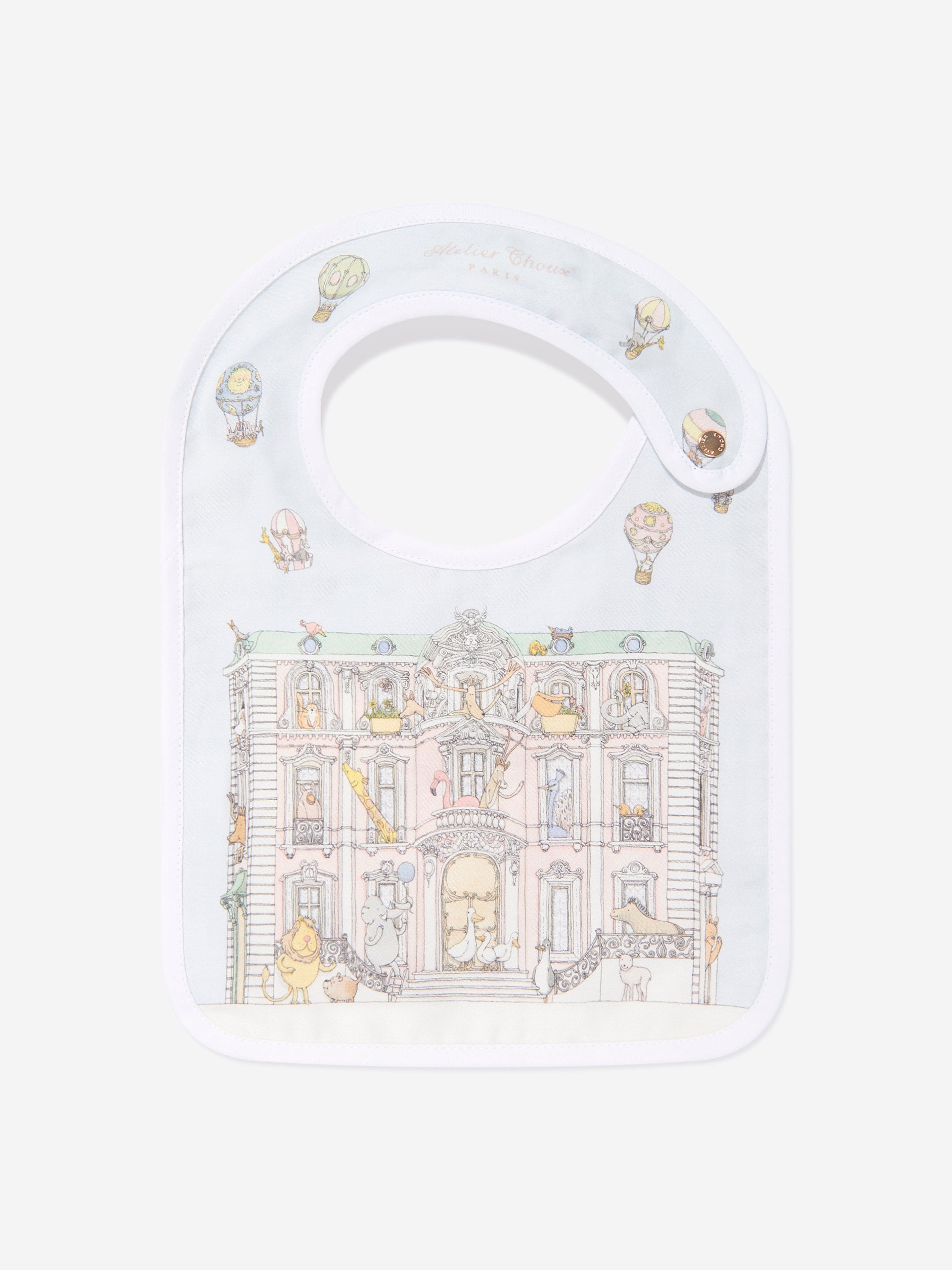 Atelier Choux Premium Baby Gift Set - White | Luxury Newborn Essentials for Shower, Christening & First Birthday Gifts | Soft Organic Cotton Blanket & Accessories