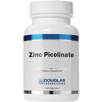 Douglas Labs Zinc Picolinate 50mg Supplement - High Absorption Zinc for Immune Support & Skin Health - Perfect for Daily Wellness & Immune Boosting