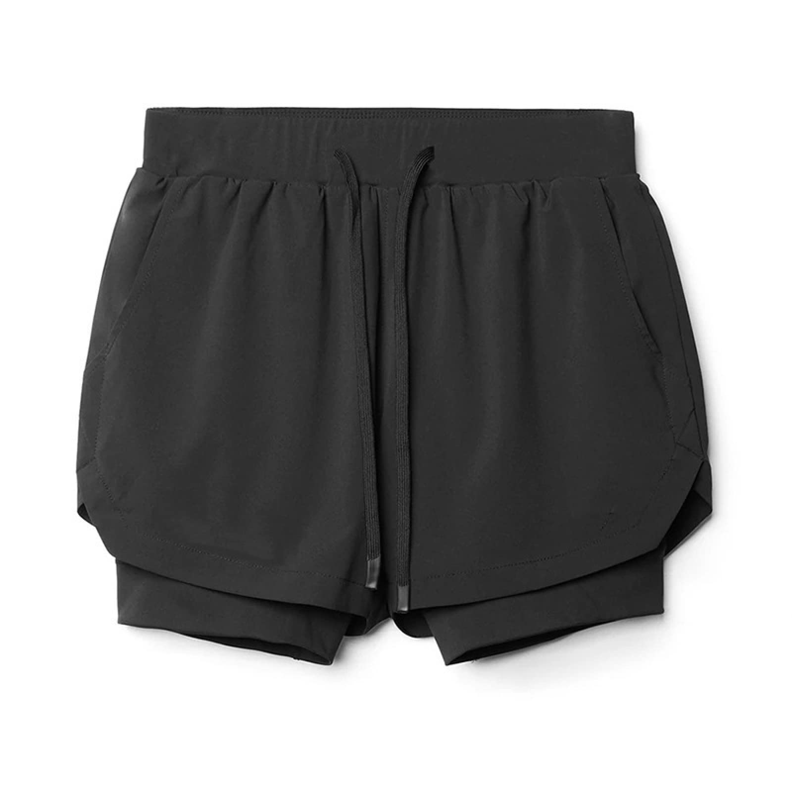 Men's Athletic Shorts - Double Layer Stitched Design for Sports, Fitness & Casual Wear - Breathable & Comfortable for Running, Gym & Outdoor Activities