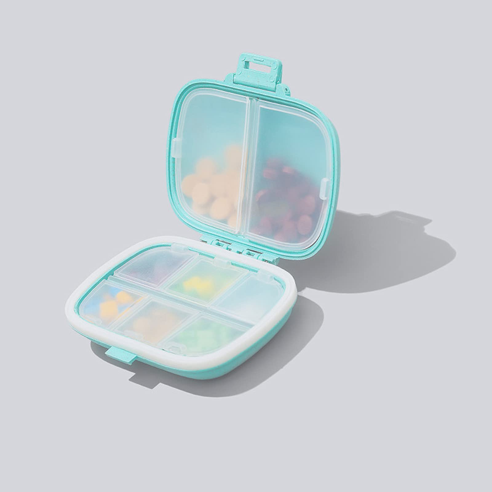 PZJ 7-Day Pill Organizer - Portable Travel Pill Box with Large Capacity & Deep Compartments - Perfect for Daily Medication, Vitamins, and Supplements - Ideal for Home, Office, and Travel Use