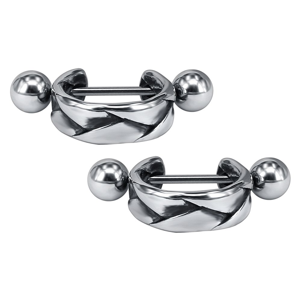 Punk Unique Cartilage Ear Cuff - Surgical Steel Barbell Hoop Earrings for Tragus, Helix & Lobe - Gothic Punk Jewelry for Women | Perfect for Concerts, Parties & Alternative Fashion