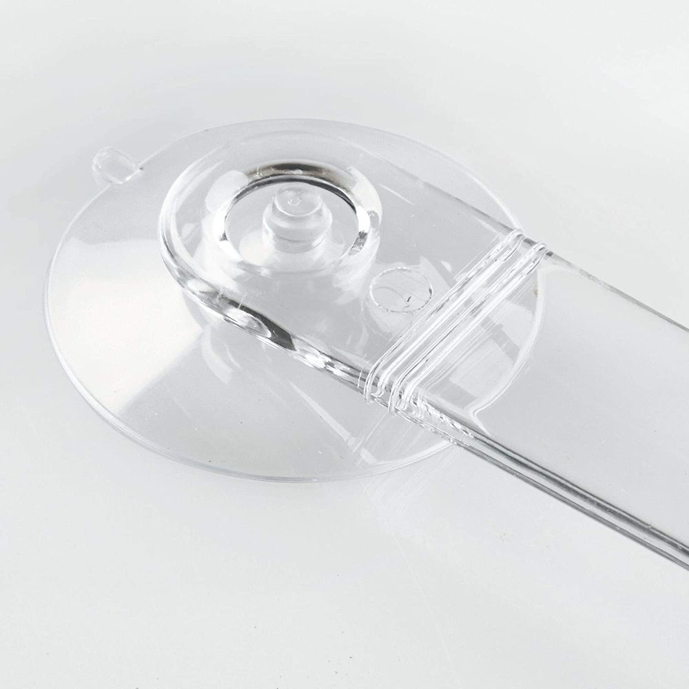 iDesign Classic Suction Shower Squeegee - Bathroom Window Glass Cleaner with Strong Suction Cups for Streak-Free Shine - Perfect for Shower Doors, Mirrors & Tiles