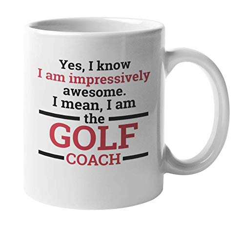 **Premium 11oz Golf Coach Coffee & Tea Mug – Perfect Gift for Golf Enthusiasts – Ideal for Home, Office, or Golf Course Use**