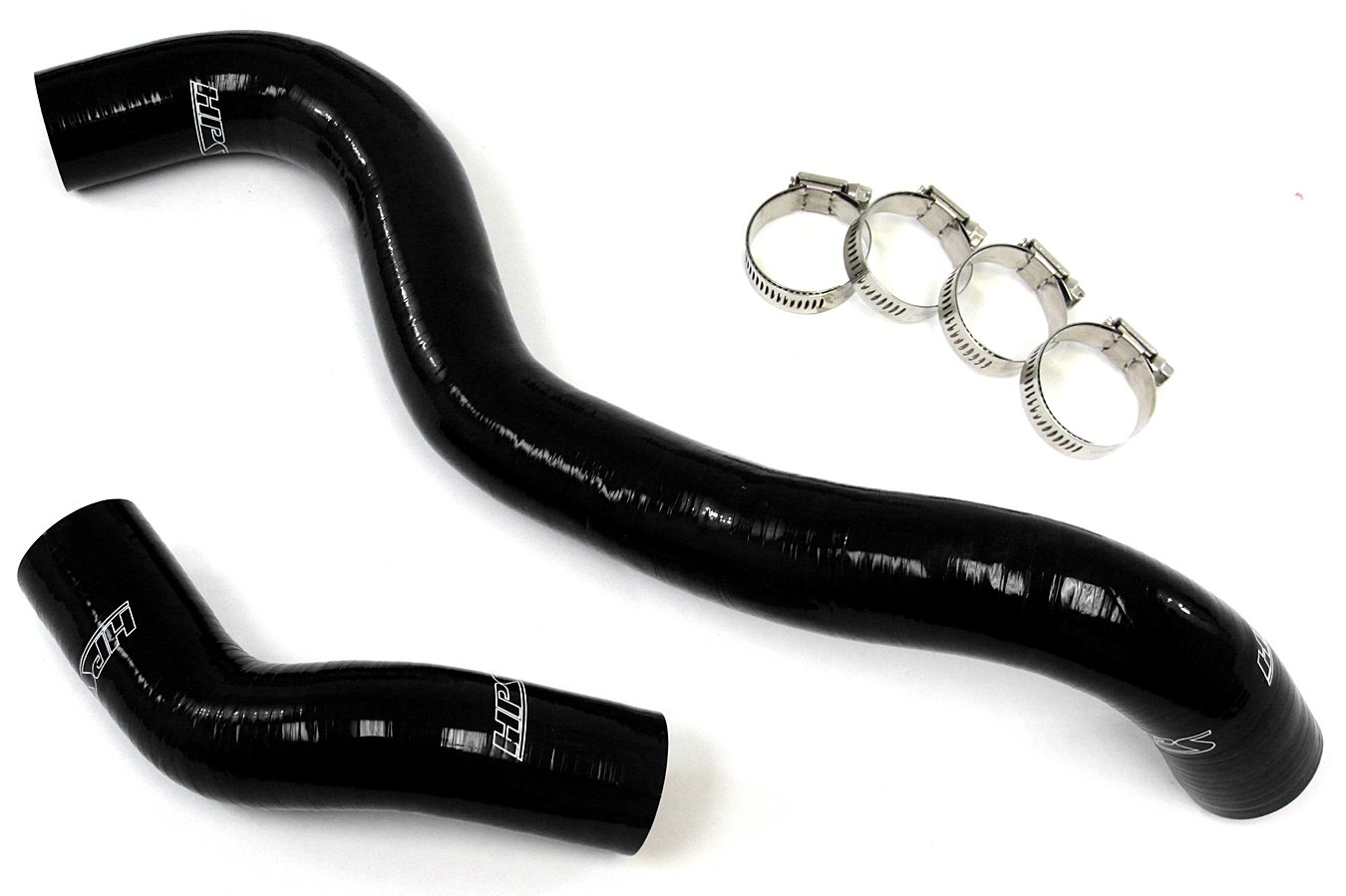 HPS 57-1267-BLK-2 Black Silicone Radiator Coolant Hose Kit - High Performance Cooling System Upgrade for Cars, Trucks & SUVs - Perfect for Engine Protection & Temperature Regulation