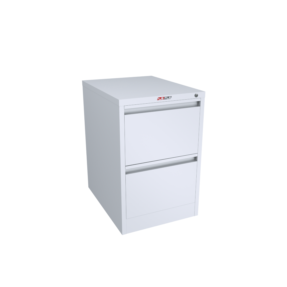 AUSFILE 2-Drawer Letter Size File Cabinet - Home Office Organization & Document Storage Solution for Files, Folders & Papers