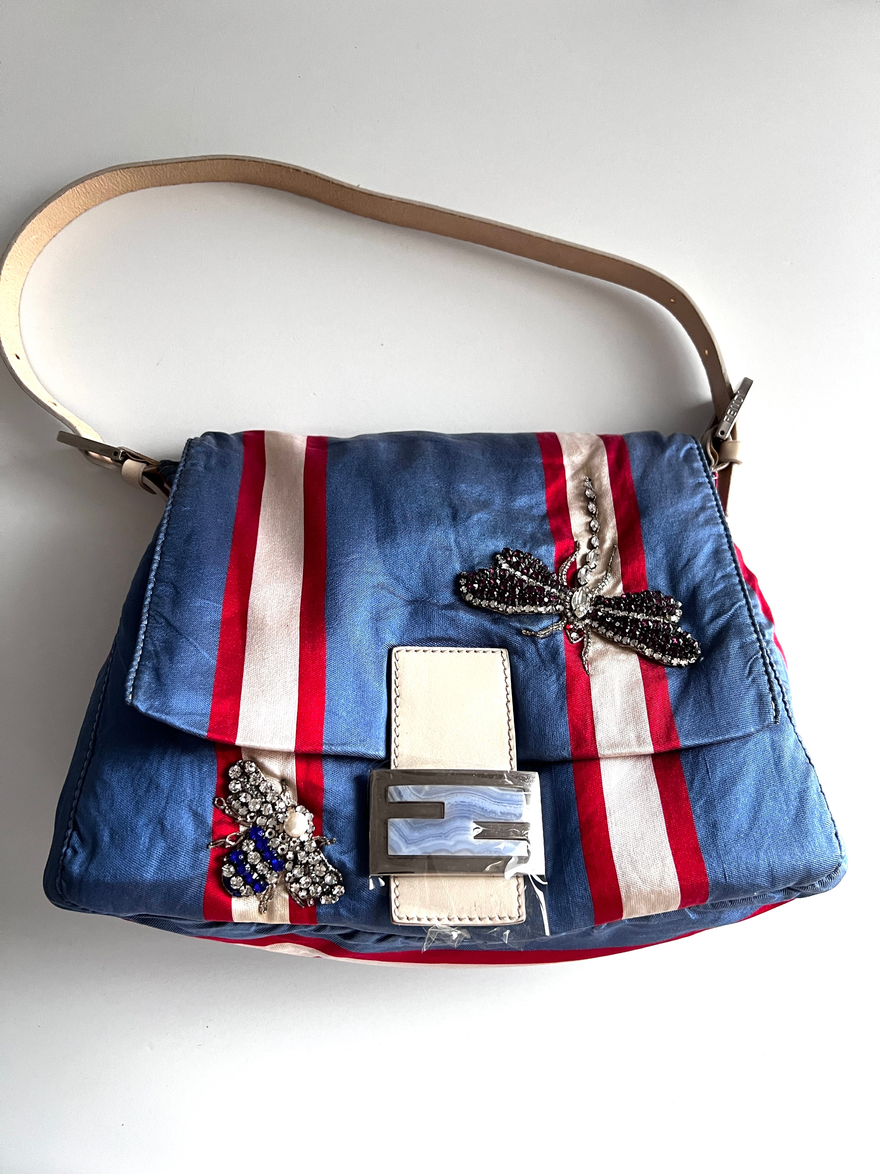 Vintage Fendi Mamma Insect Baguette Bag - Luxury Designer Handbag for Women | Perfect for Evening Parties, Date Nights & Special Occasions