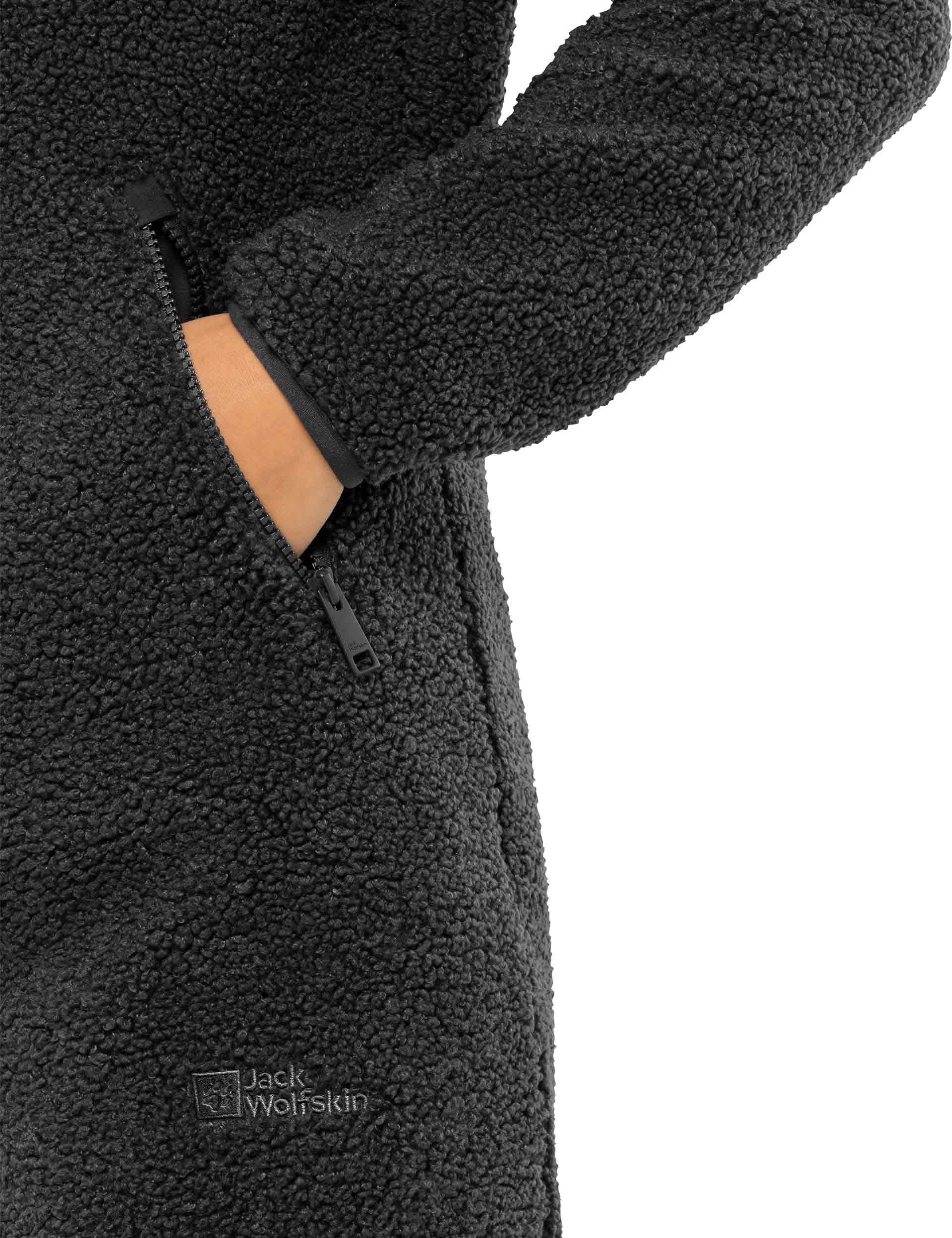 Premium High Curl Coat for Women - Elegant Black Winter Jacket with Faux Fur Trim | Warm Outerwear for Cold Weather, Snow Days & Fashionable Street Style