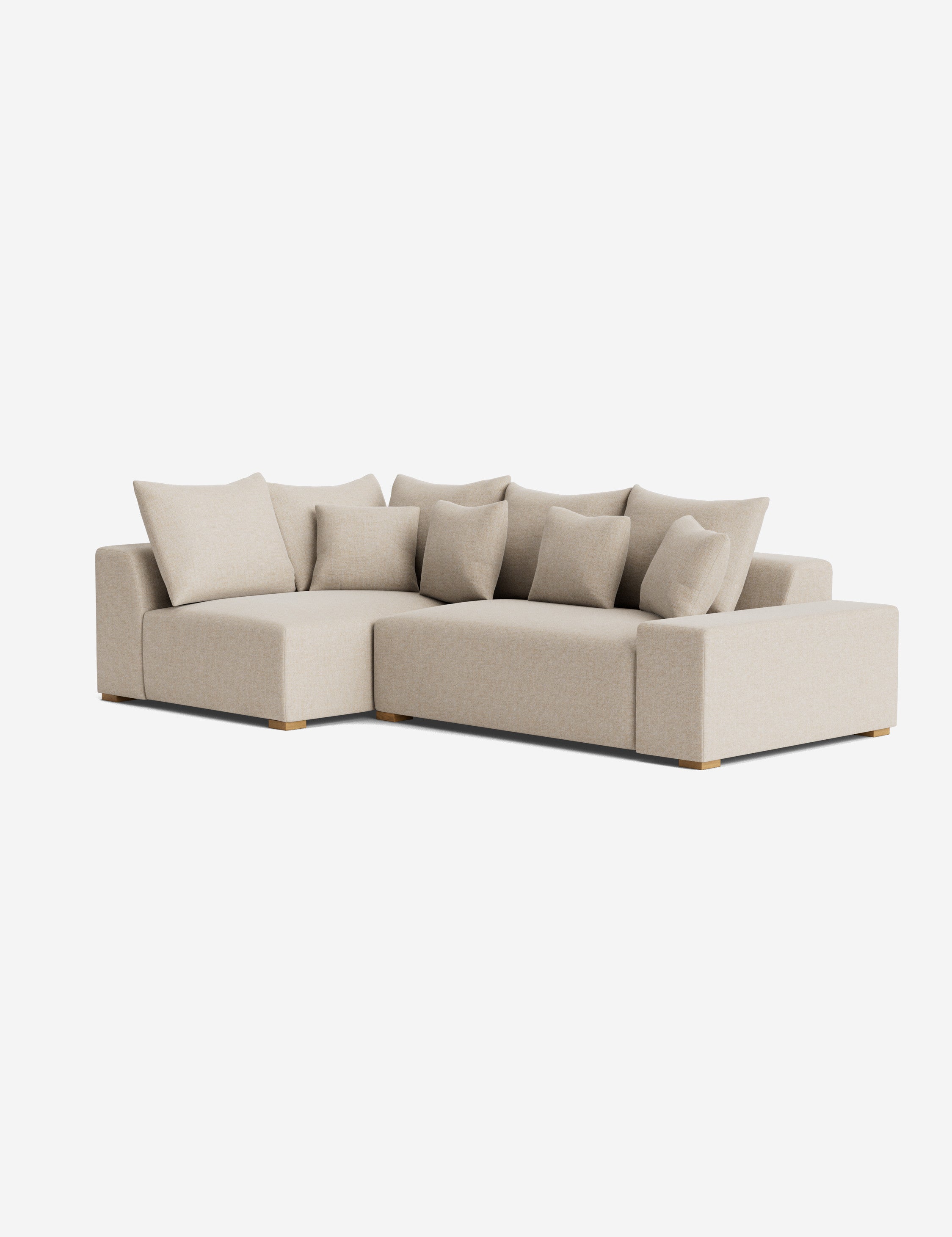 Stylish Clayton Sectional Sofa - Modern L-Shaped Couch for Living Room, Home Theater & Lounge Areas | Comfortable Fabric Upholstery & Spacious Seating