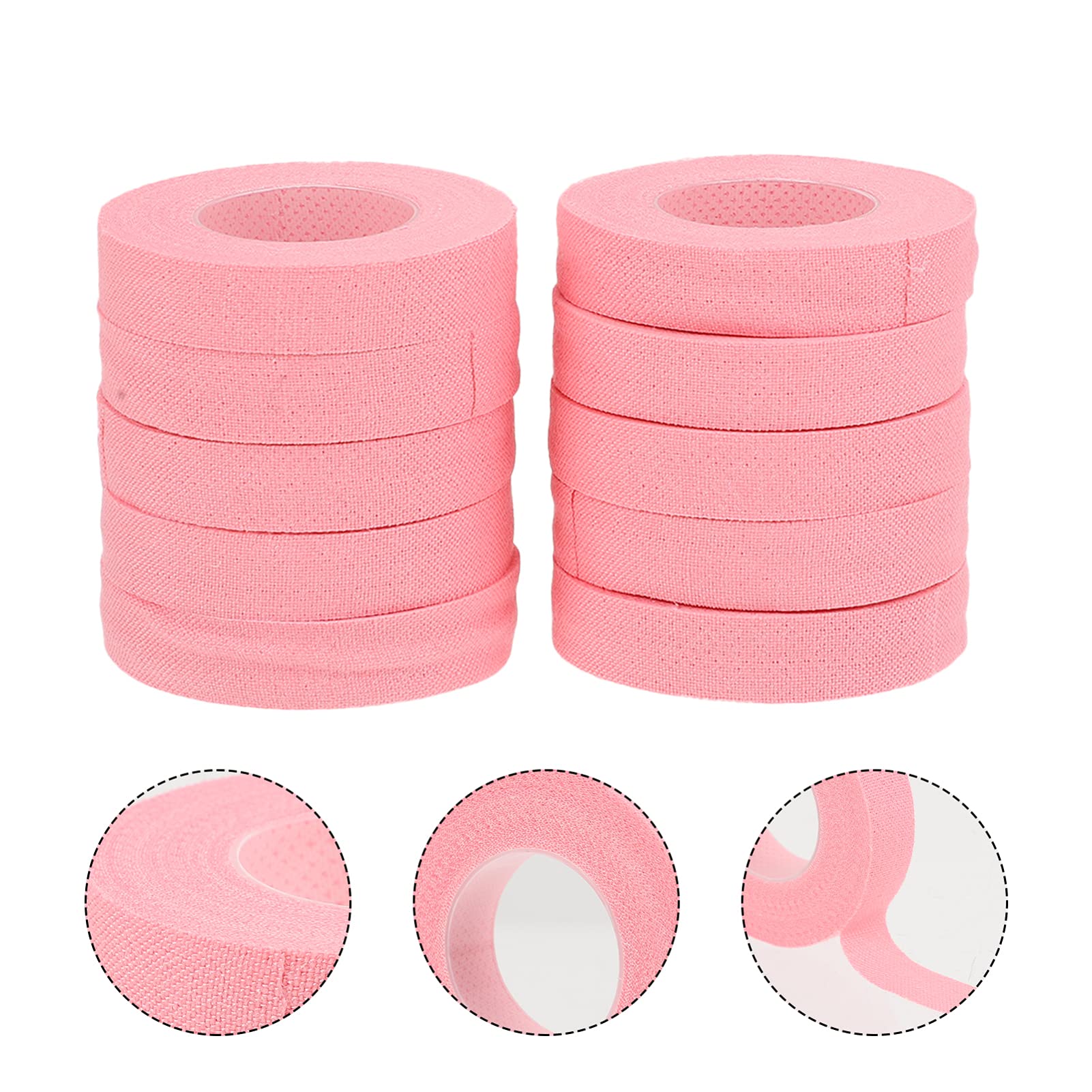 HEALLILY 10 Rolls Guitar Finger Tape - Self-Adhesive Cotton Nail Protector Tape for Guitar, Guzheng, and String Instruments - Perfect for Practice, Performances, and Finger Protection