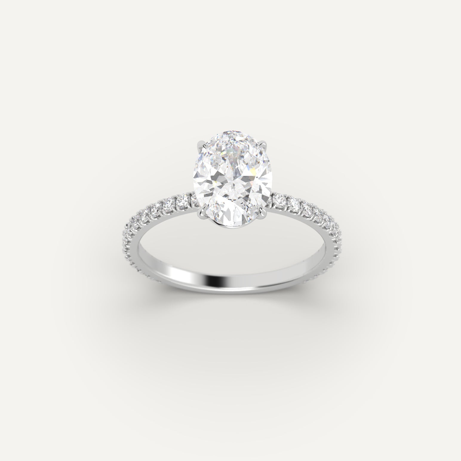 2 Carat Oval Cut Diamond Engagement Ring for Women - Elegant Solitaire Wedding Band, Perfect for Proposals, Anniversaries & Special Occasions