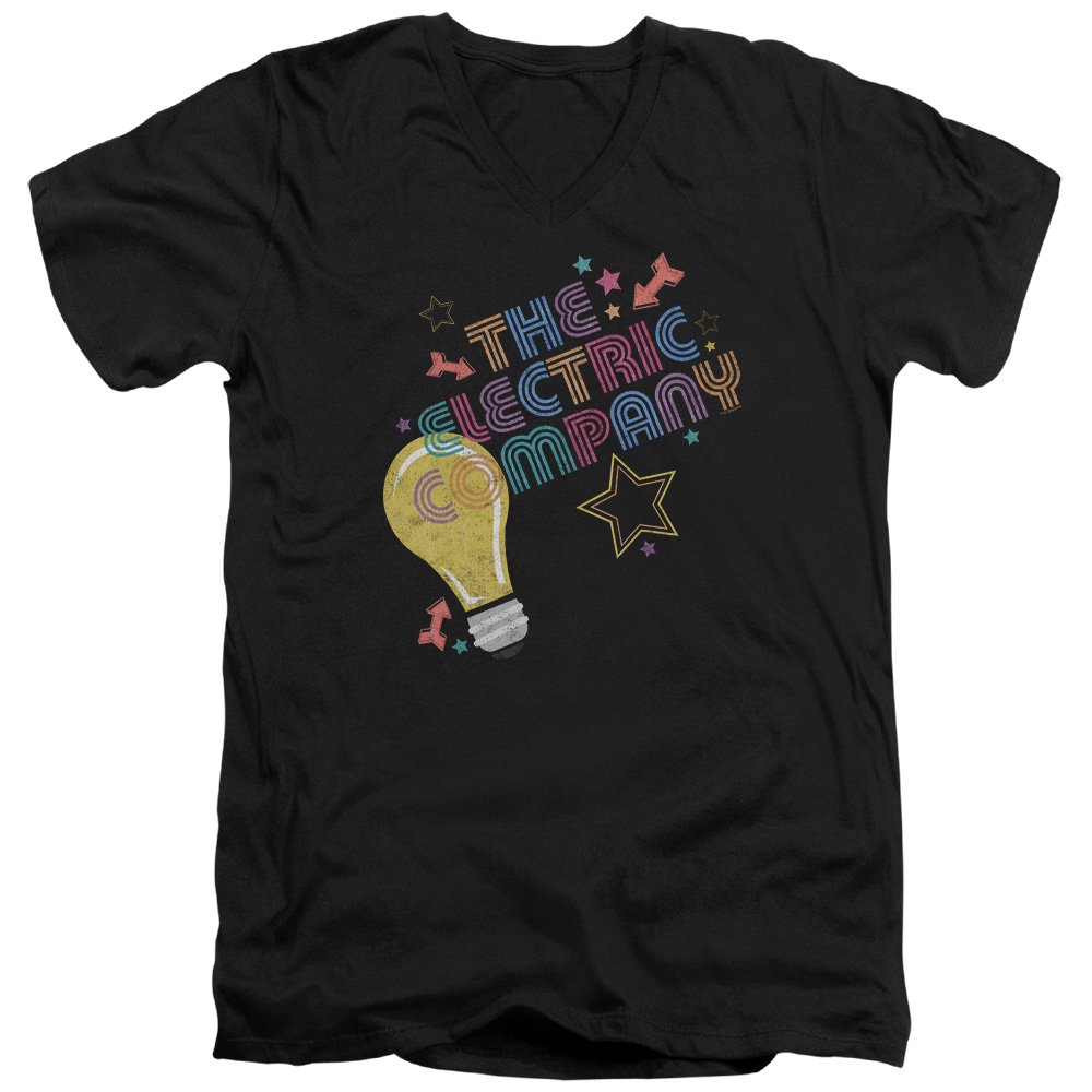Electric Company Vintage V-Neck T-Shirt for Men & Women - Soft Cotton Unisex Tee with Retro Logo - Perfect for Casual Wear, Concerts & Fan Merchandise