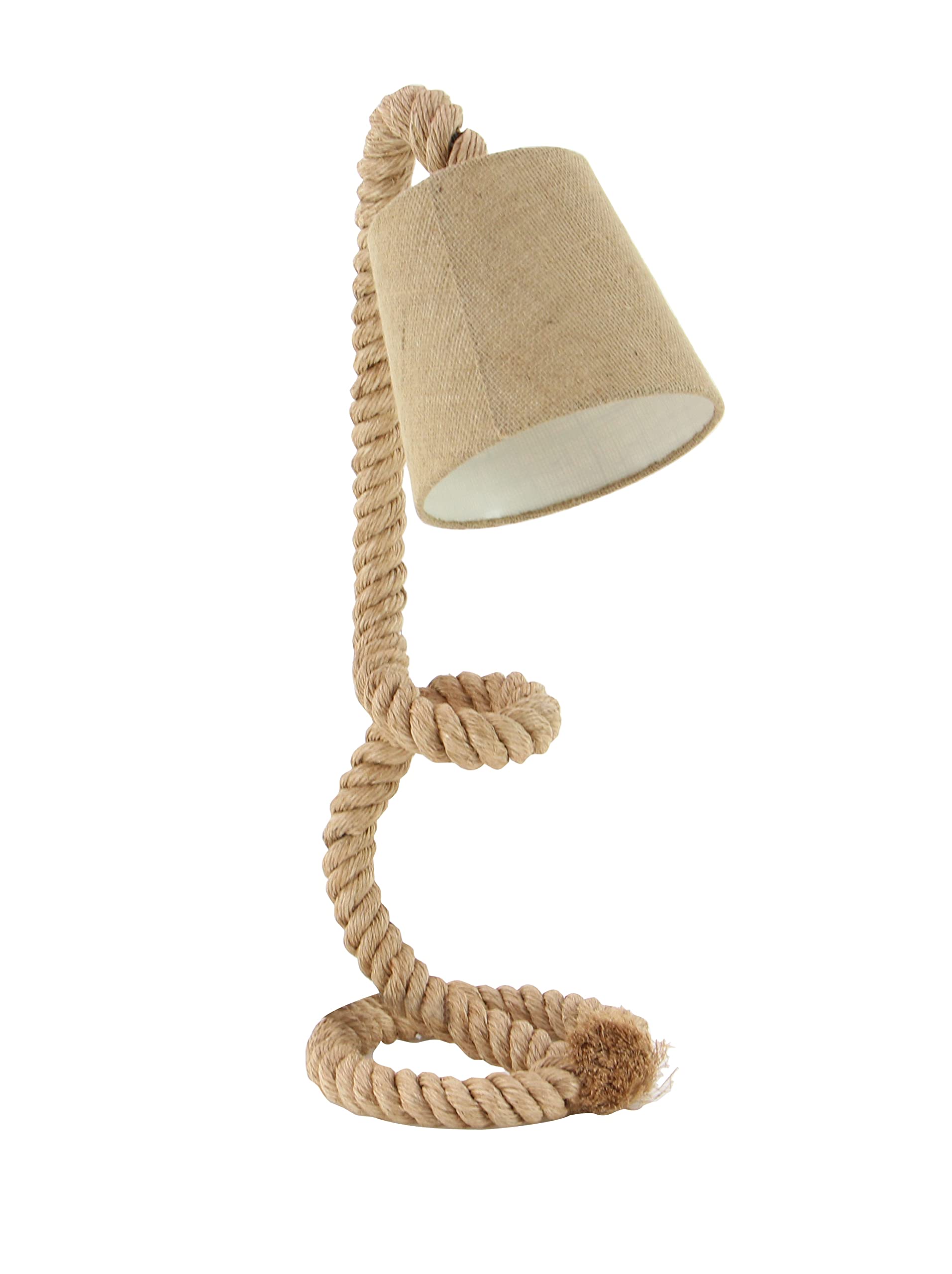 Handmade Jute Rope Desk Lamp - 11