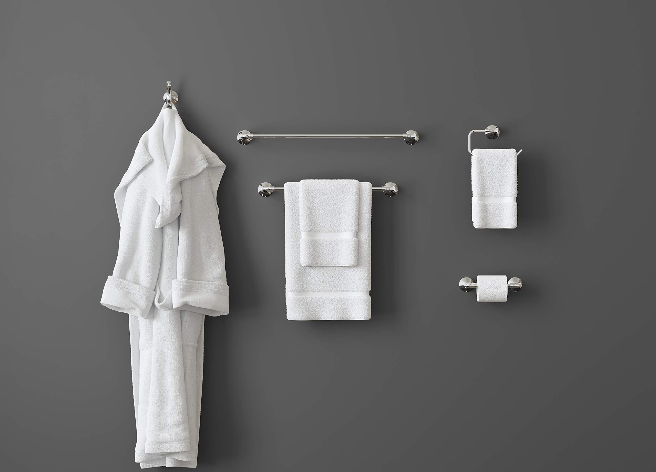 Pfister Willa Wall-Mounted Toilet Paper Holder - Polished Chrome Bathroom Tissue Roll Holder with Screw-In Installation - Perfect for Modern Bathrooms & Powder Rooms (Model BPHWLL0C)